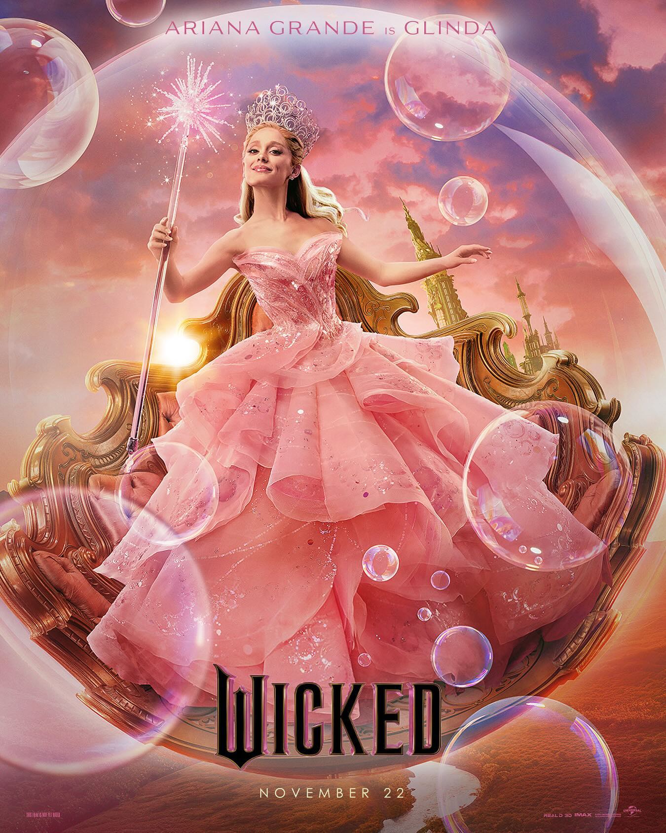 Ariana Grande as Glinda: