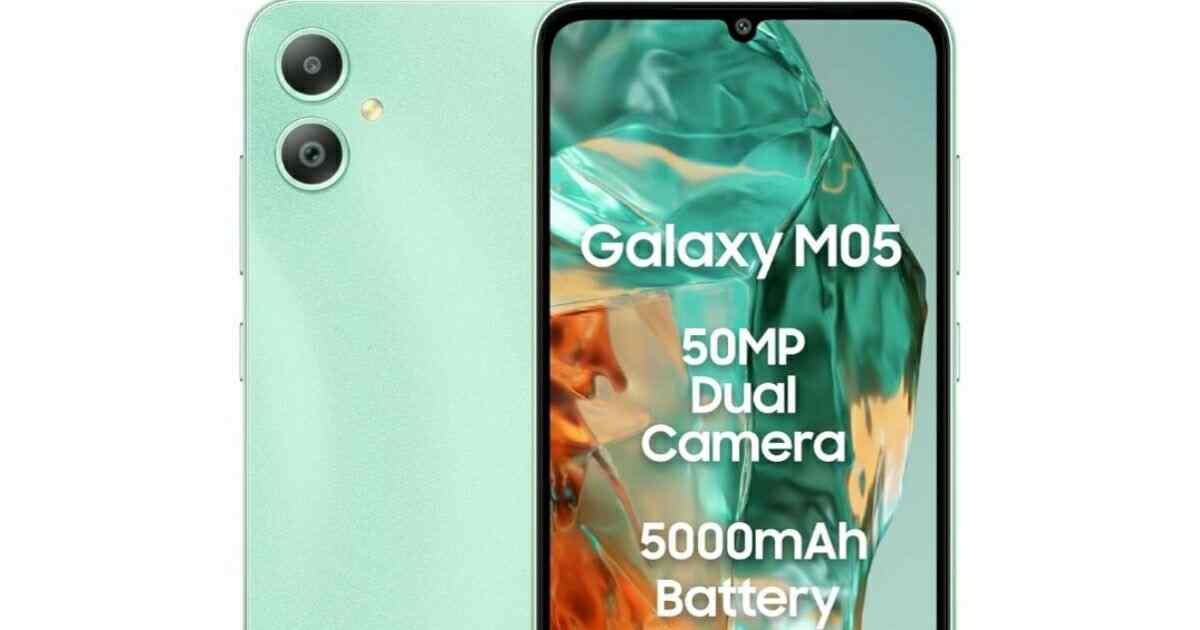 Galaxy m05 display price